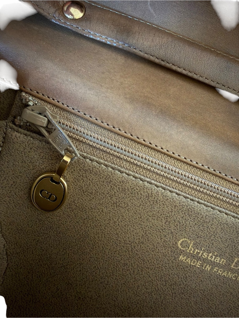 Rare Vintage 1970’s Dior Leather Shoulder Bag - Picture 7 of 15